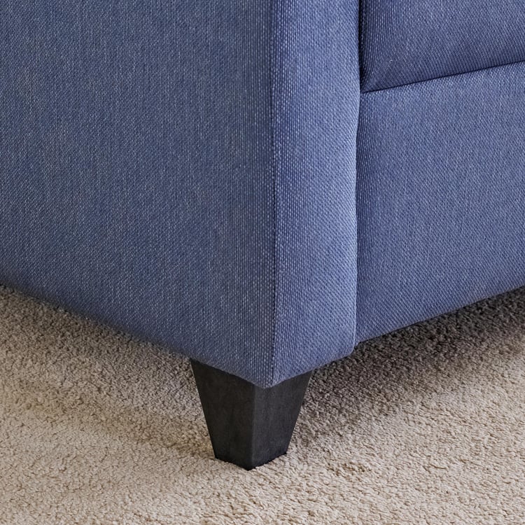 Helios California Fabric 3+1+1 Seater Sofa Set - Blue