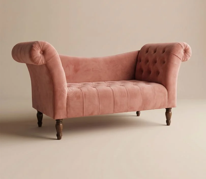 Bella Chaise Lounge (Salmon Pink)