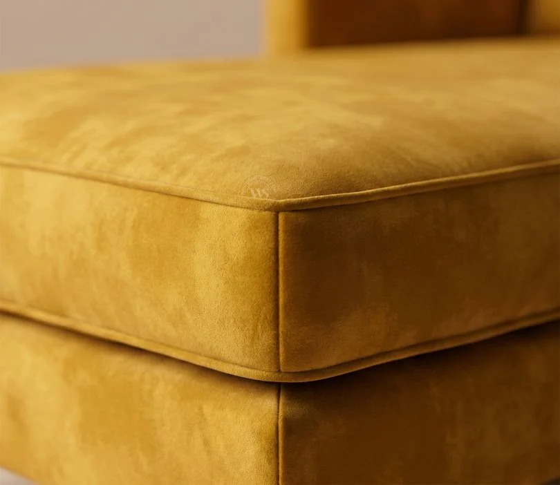 Bracus Chaise Lounge (Velvet, Chestnut Brown)