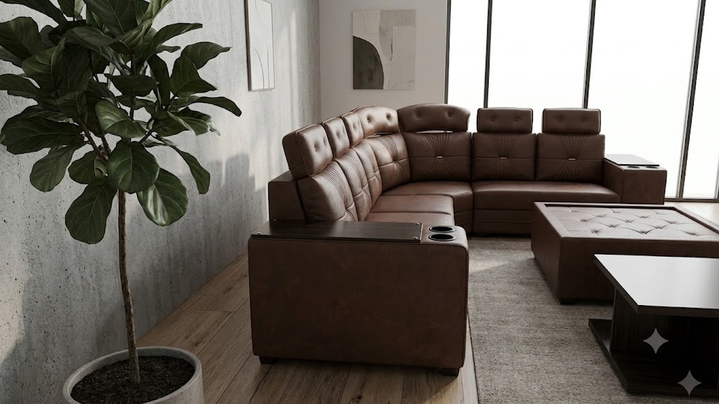 The Executive Walnut Home Theater Suite