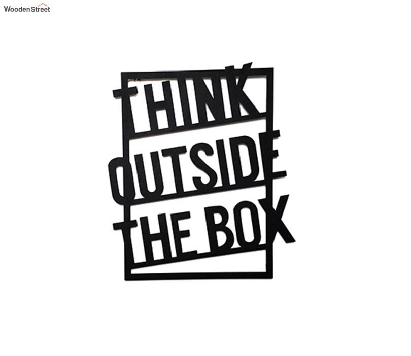 Think Out Side The Box Metal Wall Art