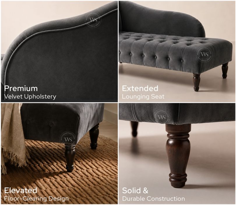 Crocus Chaise Lounge (Graphite Grey)