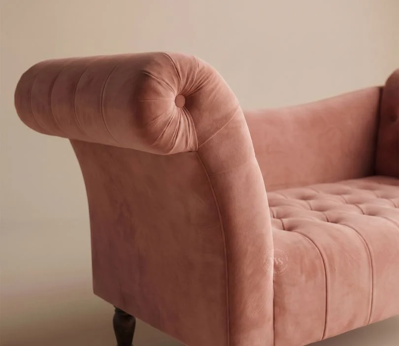 Bella Chaise Lounge (Salmon Pink)
