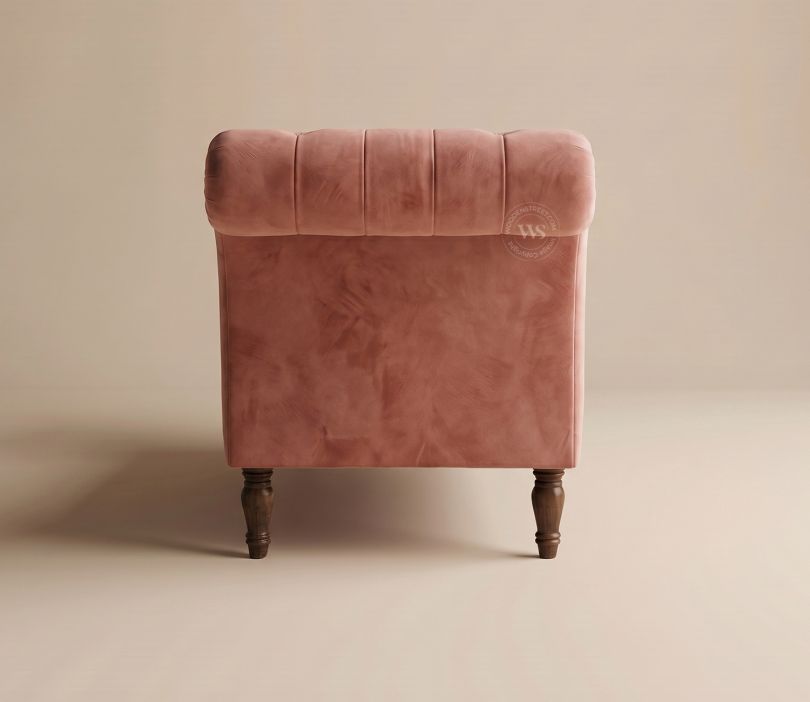 Bella Chaise Lounge (Salmon Pink)