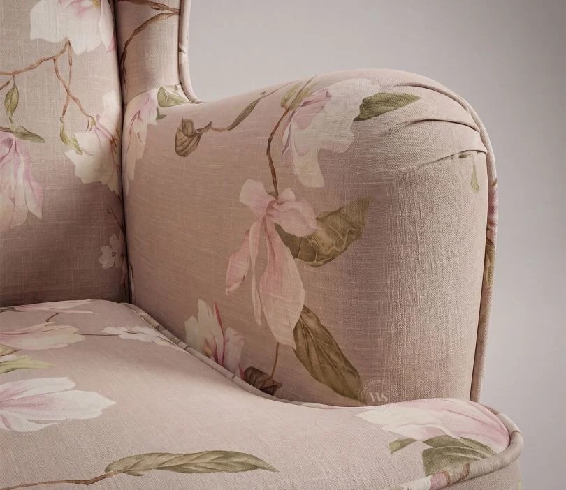 Claudia Lounge Chair (Cotton, Magnolia Beige)
