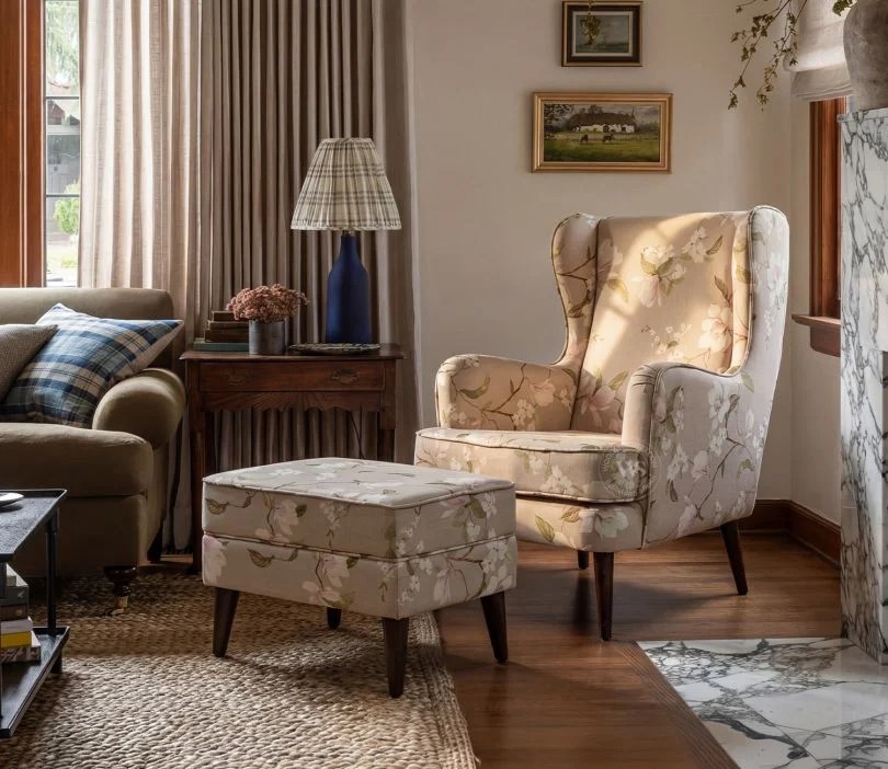 Claudia Lounge Chair (Cotton, Magnolia Beige)