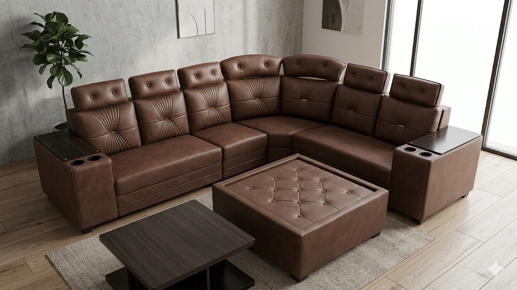 The Executive Walnut Home Theater Suite